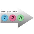 Choose Your Option Arrow 123