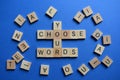 Choose Your Words, words and phrases