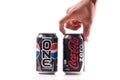 Choosing Coca Cola Royalty Free Stock Photo