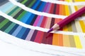 Choosing color from the spectrum Royalty Free Stock Photo