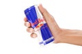 Choosing Red Bull Energy Drink Royalty Free Stock Photo