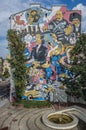 Chopin mural in Warsaw, Poland Royalty Free Stock Photo