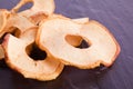 Chopped apple rings Royalty Free Stock Photo