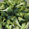 Chopped broccoli. green natural close up background.