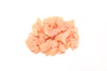 Chopped chicken breast meat isolated on a white background Royalty Free Stock Photo