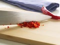 Chopped Chillies Royalty Free Stock Photo