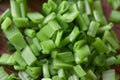 Chopped chives macro Royalty Free Stock Photo