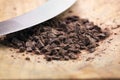 Chopped chocolate Royalty Free Stock Photo