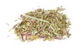 Chopped dried lemongrass isolated