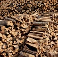 Chopped Fire Wood Royalty Free Stock Photo