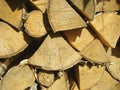 Chopped firewoods Royalty Free Stock Photo