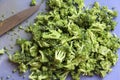 Chopped fresh broccoli