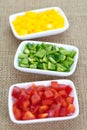 Chopped fresh colored Bell Pepper Royalty Free Stock Photo