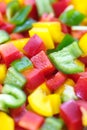 Chopped fresh colored Bell Pepper Royalty Free Stock Photo
