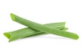 Chopped fresh green onions isolated on white background. Fresh cut chives Royalty Free Stock Photo