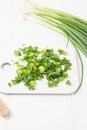 Chopped green onion Royalty Free Stock Photo