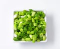 Chopped green onions Royalty Free Stock Photo
