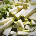 Zucchini and cucumber detail