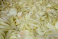 chopped onion ready for toppings or cooking preparations