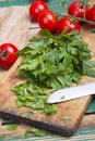 Chopped parsley Royalty Free Stock Photo