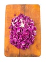 Chopped Red Cabbage VII Royalty Free Stock Photo