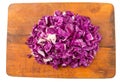 Chopped Red Cabbage VIII Royalty Free Stock Photo