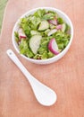 Chopped salad with goat cheese Royalty Free Stock Photo