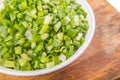 Chopped Scallions Close Up View II Royalty Free Stock Photo