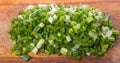 Chopped Scallions Close Up View IV Royalty Free Stock Photo