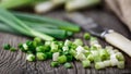 Chopped scallions Royalty Free Stock Photo