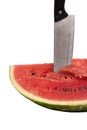 Chopped watermelon