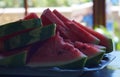 chopped watermelon Royalty Free Stock Photo