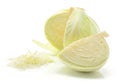 White cabbage on white Royalty Free Stock Photo