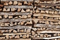 Chopped Wood Pile Royalty Free Stock Photo