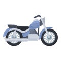 Chopper bike icon cartoon vector. Biker road Royalty Free Stock Photo