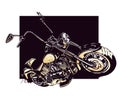 Chopper customized motorcycle
