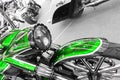 A chopper is a type of custom motorcycle which emerged in California in the late 1950s Royalty Free Stock Photo