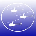 Choppers Helicopters Logo Banner Background Image