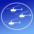 Choppers Helicopters Logo Banner Background Image