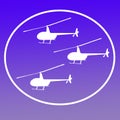 Choppers Helicopters Logo Banner Background Image