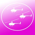 Choppers Helicopters Logo Banner Background Image