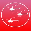 Choppers Helicopters Logo Banner Background Image