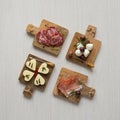 Chopping board appetizer snacks