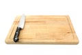 Chopping board and knife Royalty Free Stock Photo