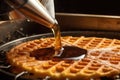 chopping fresh fruits as waffle toppings