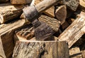 Chopping wood Royalty Free Stock Photo