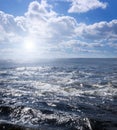 Choppy waters on a summer day Royalty Free Stock Photo