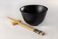 Chopstick and bowl Royalty Free Stock Photo