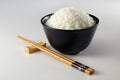 Chopstick and rice Royalty Free Stock Photo