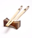 Chopsticks on a chopstick rest Royalty Free Stock Photo